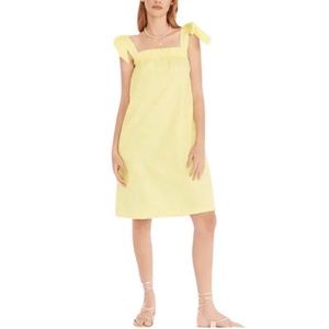 J. CREW Tie Bow Shoulder Poplin Cotton Sleeveless Sun Dress